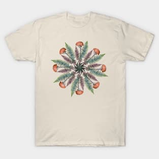 Mushrooms and Ferns T-Shirt